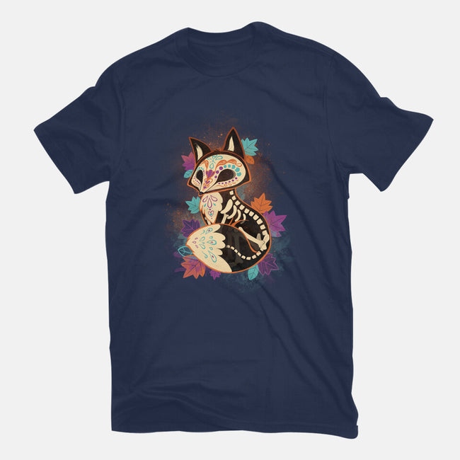 Skeleton Fox-womens basic tee-ricolaa