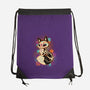 Skeleton Fox-none drawstring bag-ricolaa