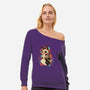 Skeleton Fox-womens off shoulder sweatshirt-ricolaa