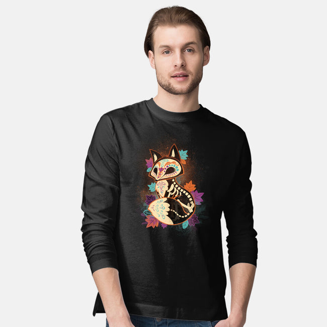 Skeleton Fox-mens long sleeved tee-ricolaa
