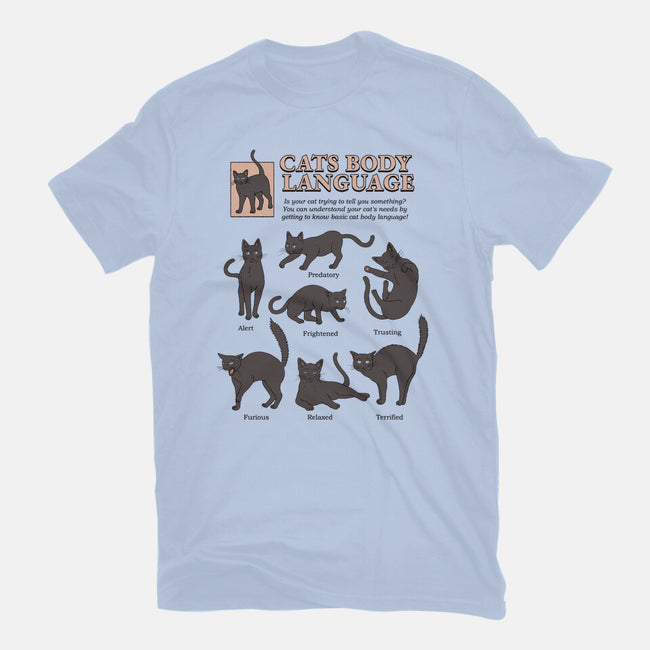 Cats Body Language-womens basic tee-Thiago Correa