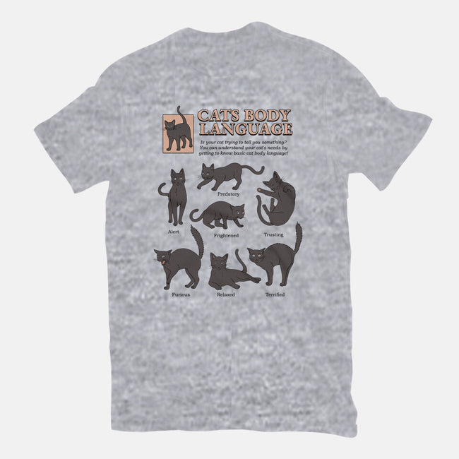 Cats Body Language-womens basic tee-Thiago Correa