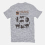 Cats Body Language-womens basic tee-Thiago Correa