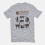 Cats Body Language-womens fitted tee-Thiago Correa