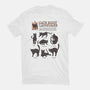 Cats Body Language-womens basic tee-Thiago Correa