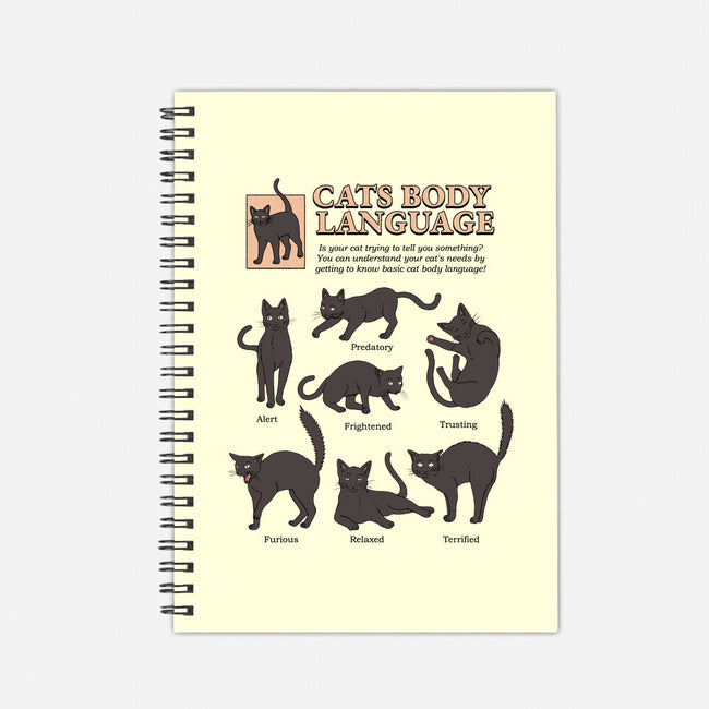 Cats Body Language-none dot grid notebook-Thiago Correa