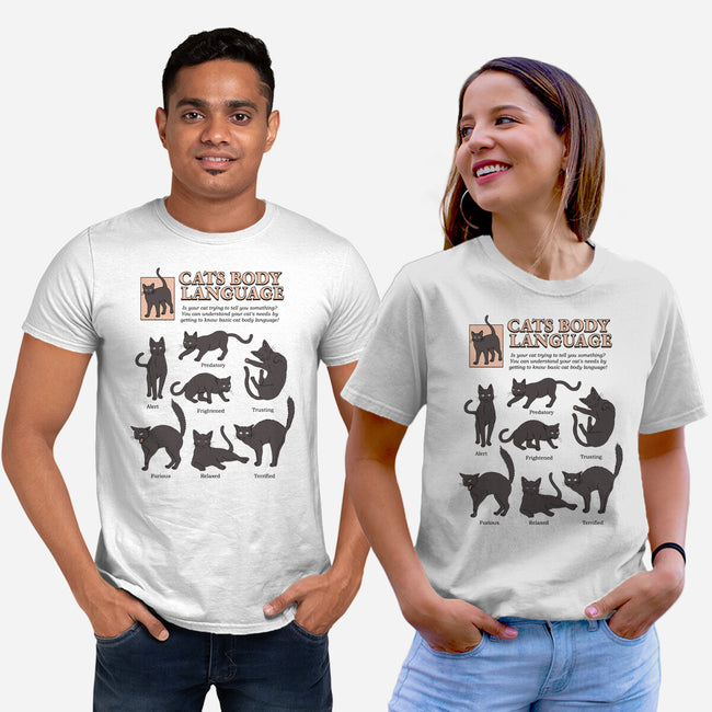 Cats Body Language-unisex basic tee-Thiago Correa