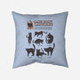 Cats Body Language-none removable cover w insert throw pillow-Thiago Correa