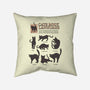 Cats Body Language-none removable cover w insert throw pillow-Thiago Correa