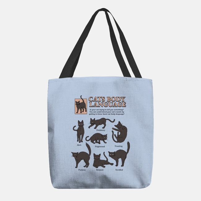 Cats Body Language-none basic tote-Thiago Correa