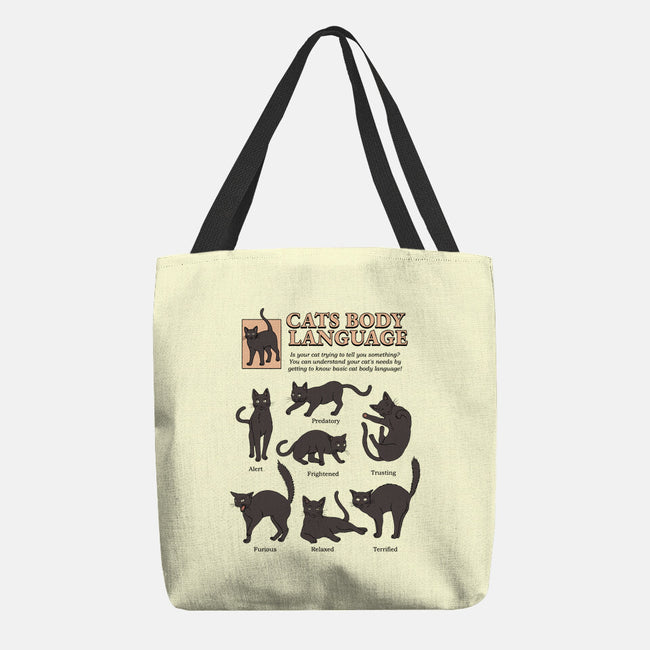 Cats Body Language-none basic tote-Thiago Correa