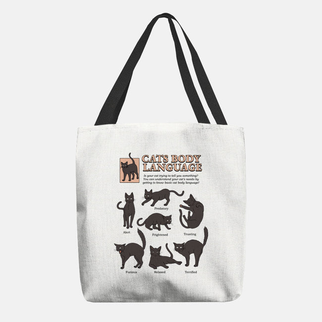 Cats Body Language-none basic tote-Thiago Correa