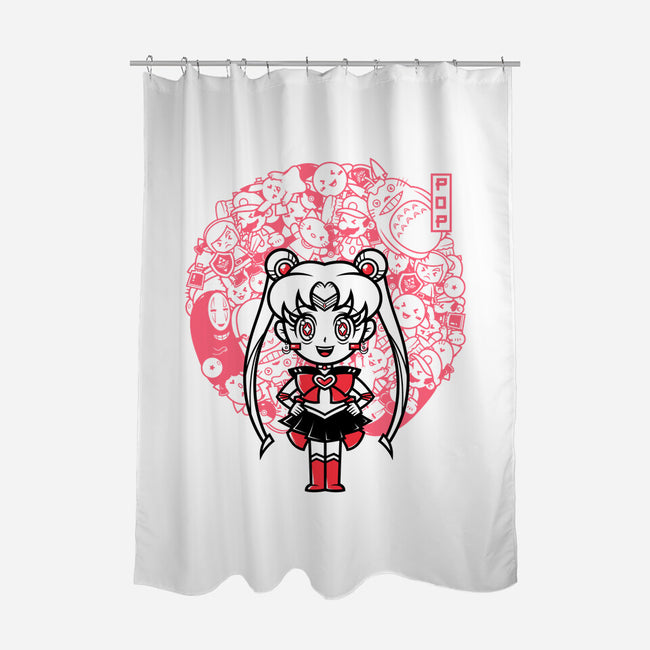 POP Doodle-none polyester shower curtain-krisren28