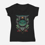 Green Ranger-womens v-neck tee-RamenBoy