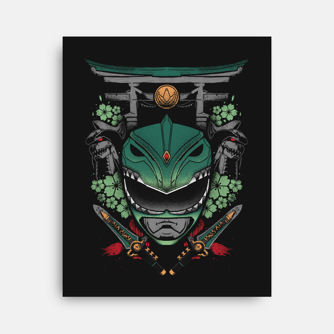 Green Ranger-none stretched canvas-RamenBoy