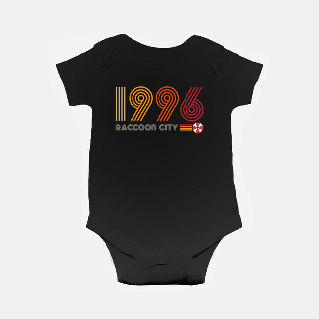 Raccoon City 1996-baby basic onesie-DrMonekers