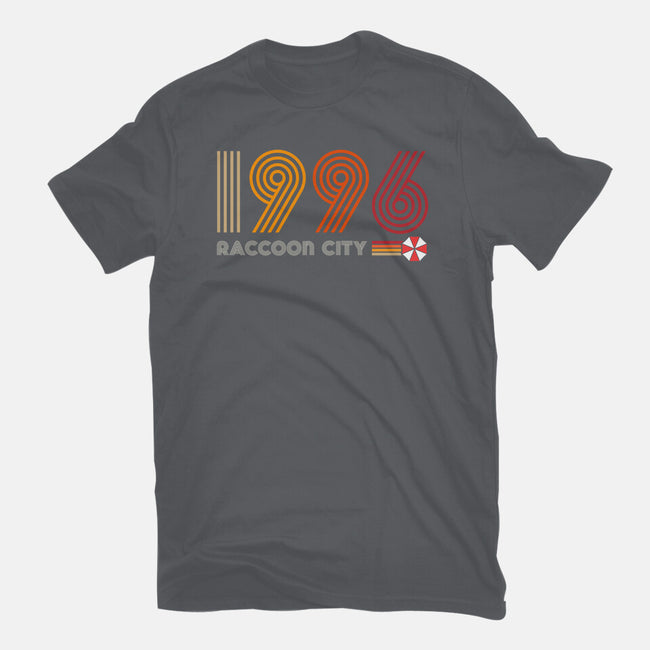 Raccoon City 1996-womens fitted tee-DrMonekers