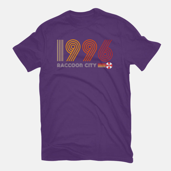 Raccoon City 1996-womens fitted tee-DrMonekers