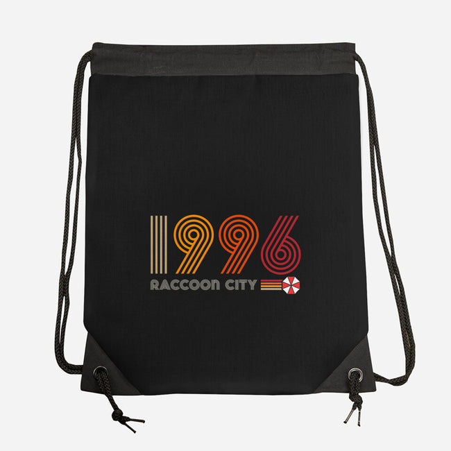 Raccoon City 1996-none drawstring bag-DrMonekers