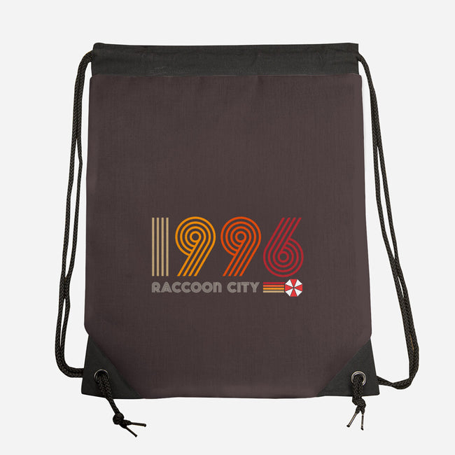 Raccoon City 1996-none drawstring bag-DrMonekers