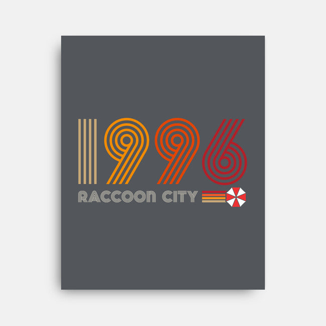 Raccoon City 1996-none stretched canvas-DrMonekers