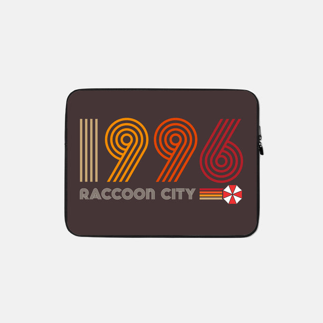 Raccoon City 1996-none zippered laptop sleeve-DrMonekers