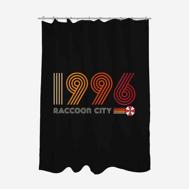 Raccoon City 1996-none polyester shower curtain-DrMonekers