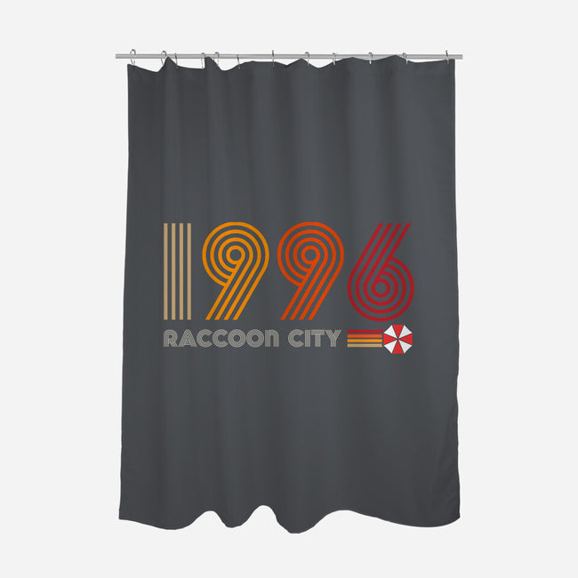 Raccoon City 1996-none polyester shower curtain-DrMonekers