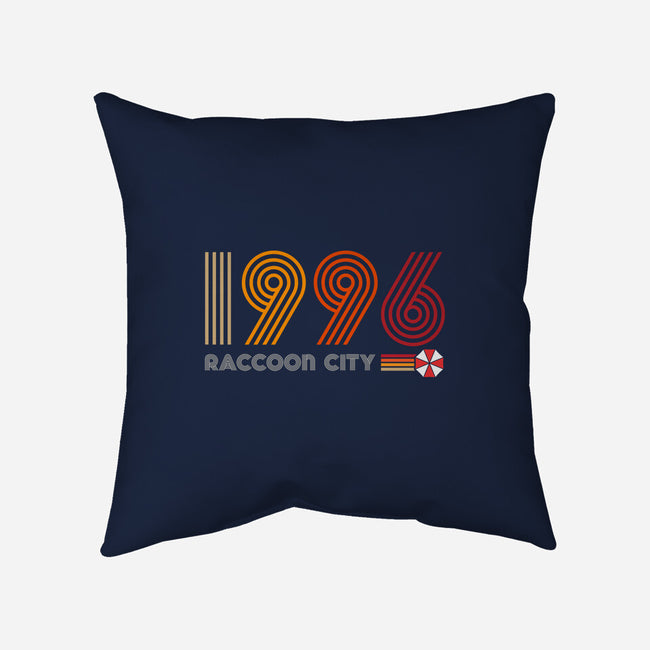 Raccoon City 1996-none removable cover throw pillow-DrMonekers