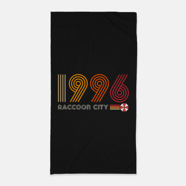 Raccoon City 1996-none beach towel-DrMonekers