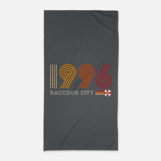 Raccoon City 1996-none beach towel-DrMonekers