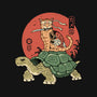 Catana On Turtle-none removable cover w insert throw pillow-vp021