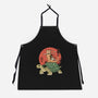 Catana On Turtle-unisex kitchen apron-vp021