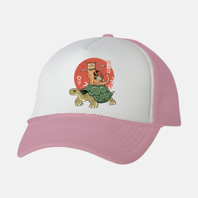 Catana On Turtle-unisex trucker hat-vp021