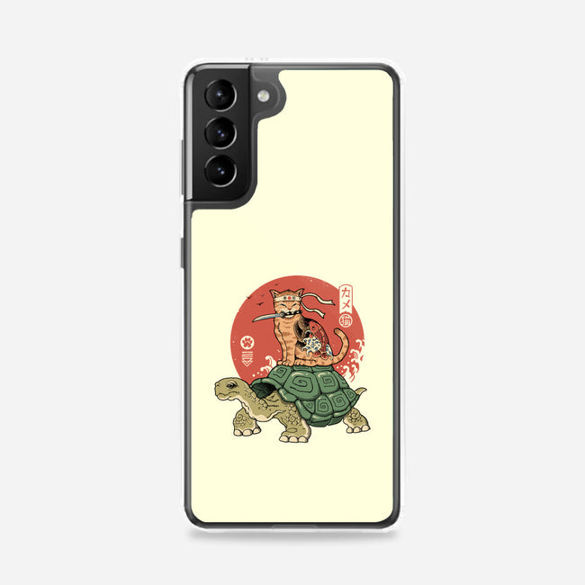 Catana On Turtle-samsung snap phone case-vp021