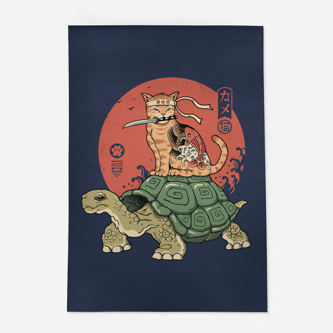 Catana On Turtle-none outdoor rug-vp021