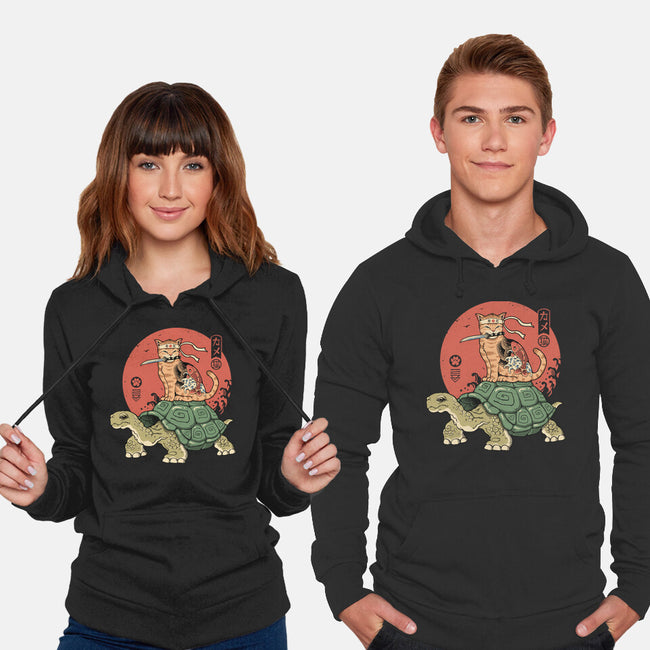Catana On Turtle-unisex pullover sweatshirt-vp021
