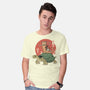 Catana On Turtle-mens basic tee-vp021