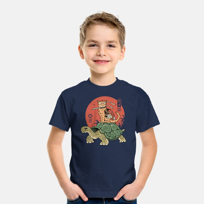 Catana On Turtle-youth basic tee-vp021