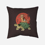 Catana On Turtle-none removable cover w insert throw pillow-vp021