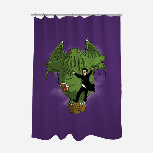 Great Old Neighbor-none polyester shower curtain-pigboom
