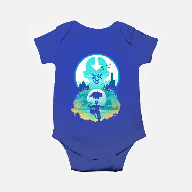 Airbender Landscape-baby basic onesie-dandingeroz