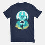 Airbender Landscape-womens fitted tee-dandingeroz