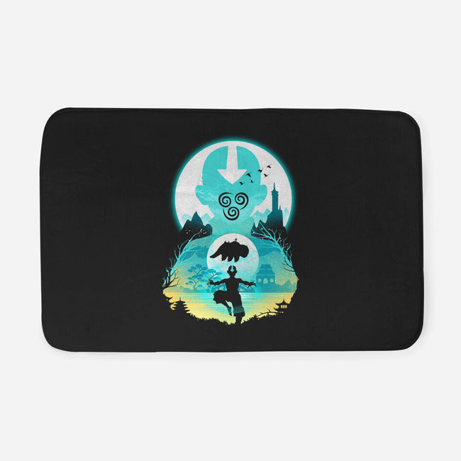 Airbender Landscape-none memory foam bath mat-dandingeroz