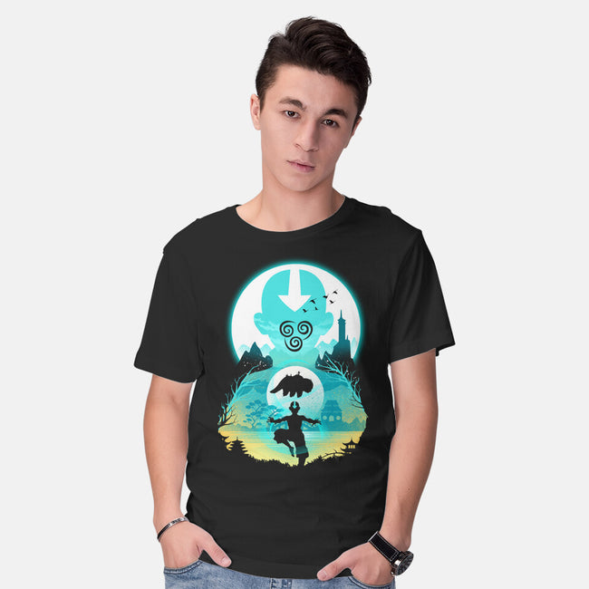 Airbender Landscape-mens basic tee-dandingeroz