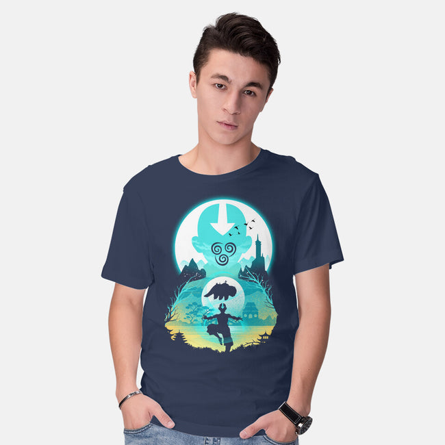 Airbender Landscape-mens basic tee-dandingeroz