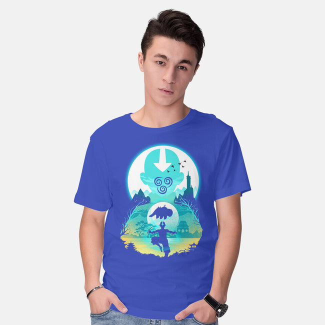 Airbender Landscape-mens basic tee-dandingeroz