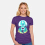 Airbender Landscape-womens fitted tee-dandingeroz