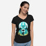 Airbender Landscape-womens v-neck tee-dandingeroz