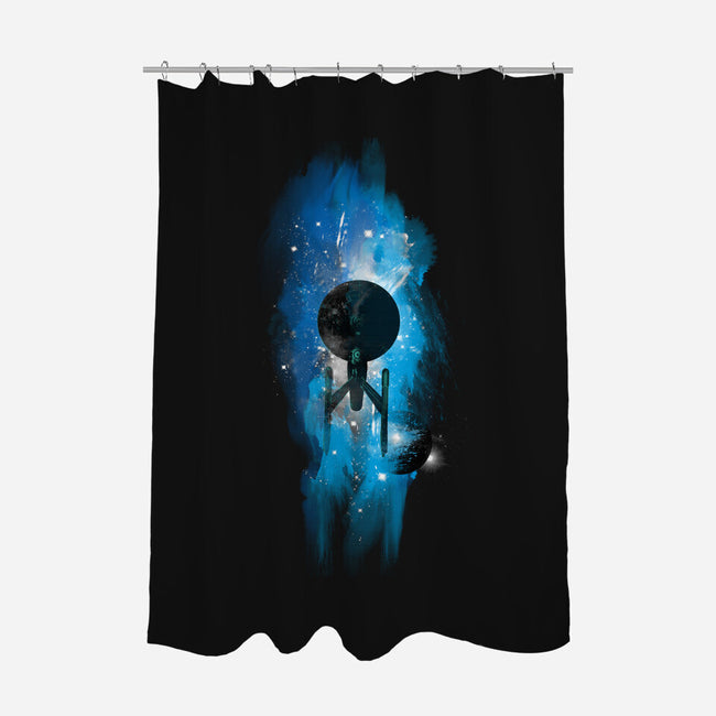 The Bold-none polyester shower curtain-kharmazero